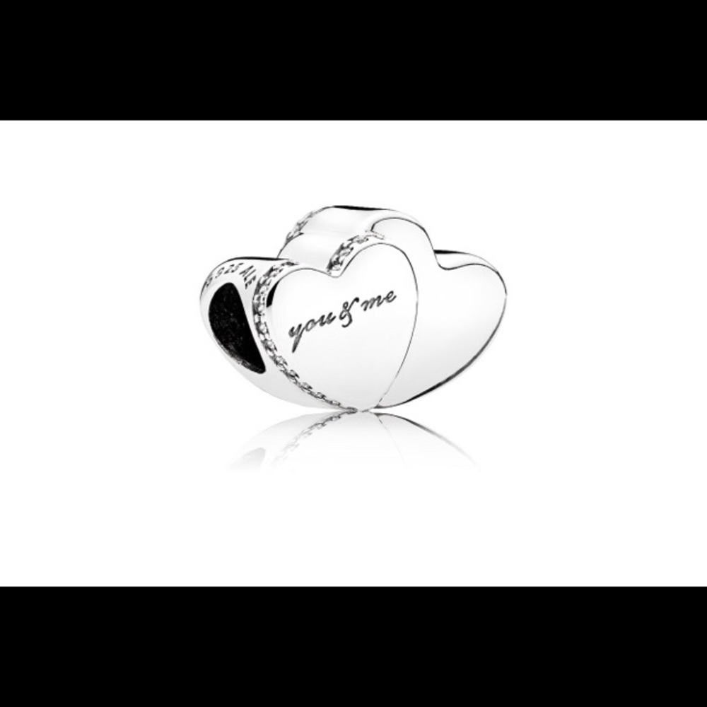 Pandora Two Hearts Charm,796560cz